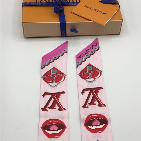Louis Vuitton Lucky Bb Bandeau Neckerchief Twilly - Picture 7 of 8